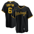 Konnor Griffin Pittsburgh Pirates Alternate Replica Jersey - Black | Stitched Baseball Jersey TJS0631