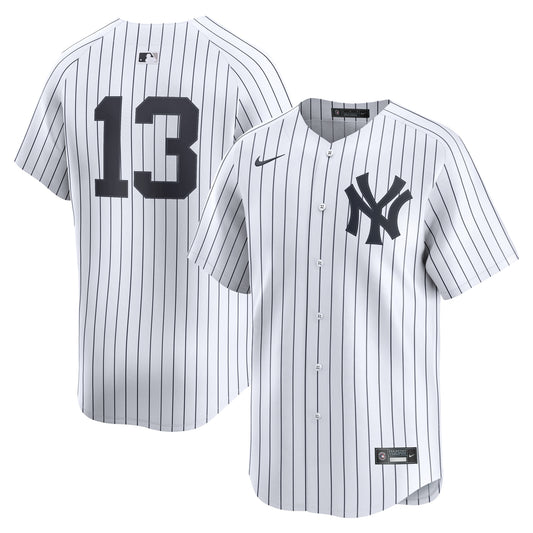 Jazz Chisholm Jr. New York Yankees Home Limited Player Jersey - White | Stitched Baseball Jersey TJS0618