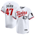 Edouard Julien Minnesota Twins Home Limited Player Jersey - White | Stitched Baseball Jersey TJS0770
