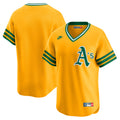 Athletics Cooperstown Collection Limited Jersey - Gold | Stitched Baseball Jersey TJS0709