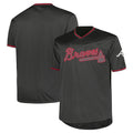 Atlanta Braves Profile Big & Tall Pop Fashion Jersey - Charcoal | Stitched Baseball Jersey TJS0733