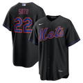 Juan Soto New York Mets Alternate Replica Jersey - Black | Stitched Baseball Jersey TJS0856
