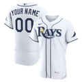 Tampa Bay Rays Home Custom Jersey - White | Stitched Baseball Jersey TJS0641