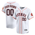 Houston Astros Home Limited Custom Jersey - White | Stitched Baseball Jersey TJS0735
