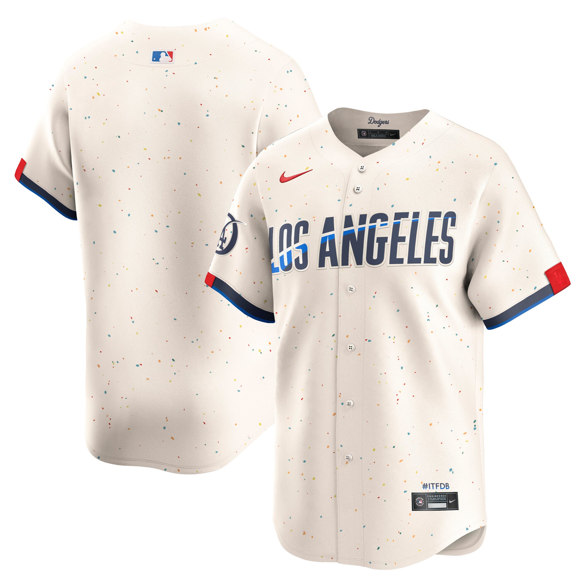 Los Angeles Dodgers City Connect Limited Jersey - Cream | Stitched Baseball Jersey TJS0759