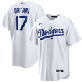 Shohei Ohtani Los Angeles Dodgers Home Replica Player Jersey - White | Stitched Baseball Jersey TJS0742