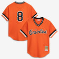 Cal Ripken Jr. Baltimore Orioles M & N Batting Practice Jersey - Orange | Stitched Baseball Jersey TJS0849