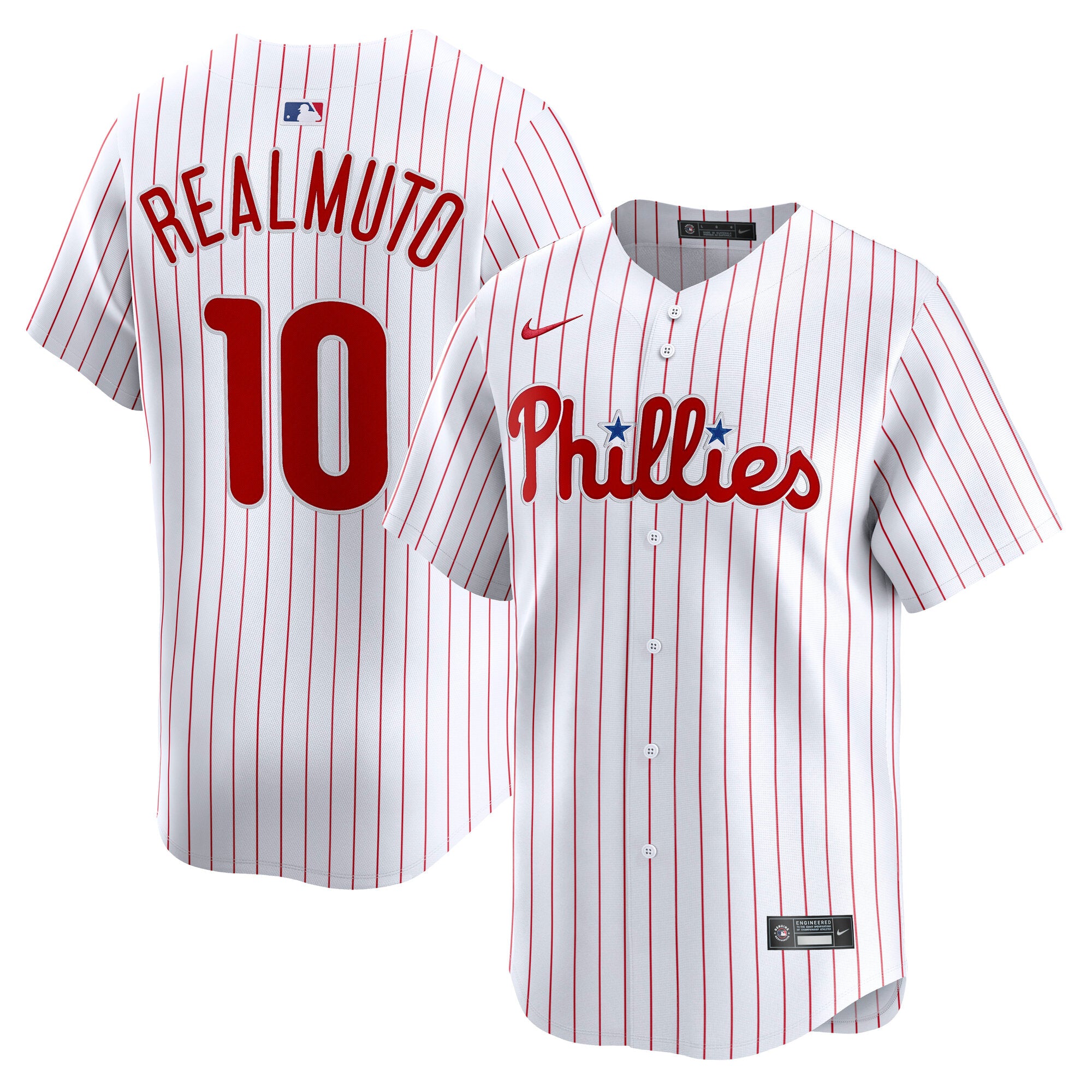 J.T. Realmuto Philadelphia Phillies Home Limited Player Jersey - White | Stitched Baseball Jersey TJS0887