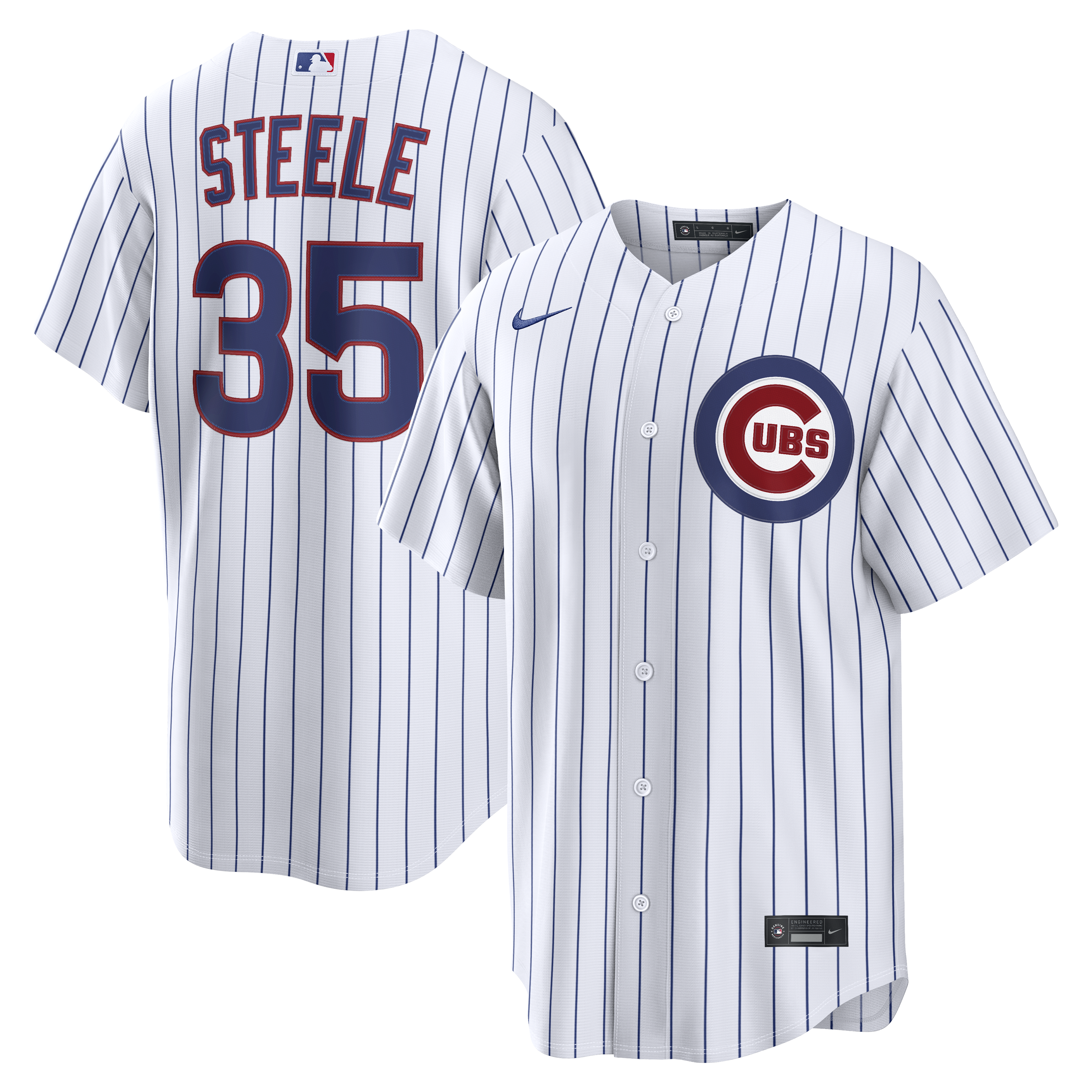 Justin Steele Chicago Cubs Home Replica Jersey - White | Stitched Baseball Jersey TJS0792