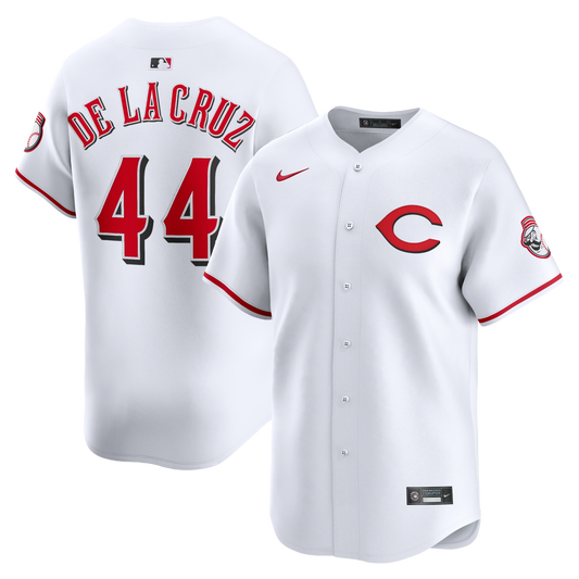 Elly De La Cruz Cincinnati Reds Alternate 2 Limited Player Jersey - White | Stitched Baseball Jersey TJS0693