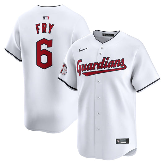 David Fry Cleveland Guardians Home Limited Player Jersey - White | Stitched Baseball Jersey TJS0808