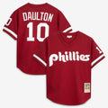 Darren Daulton Philadelphia Phillies M & N Batting Practice Jersey - Scarlet | Stitched Baseball Jersey TJS0925