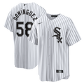 Seranthony Dom�nguez Chicago White Sox Home Replica Jersey - White | Stitched Baseball Jersey TJS0874
