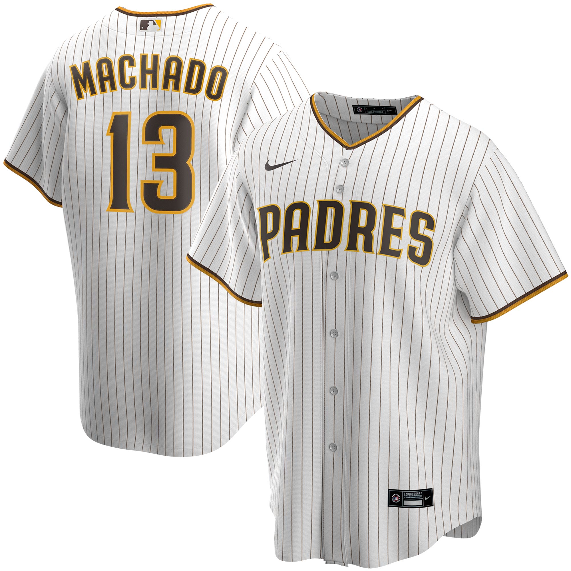 Manny Machado San Diego Padres Home Replica Player Jersey - White | Stitched Baseball Jersey TJS0617