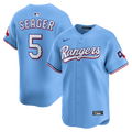Corey Seager Texas Rangers Alternate Limited Player Jersey - Light Blue | Stitched Baseball Jersey TJS0793
