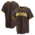 San Diego Padres Road Replica Jersey - Brown | Stitched Baseball Jersey TJS0756
