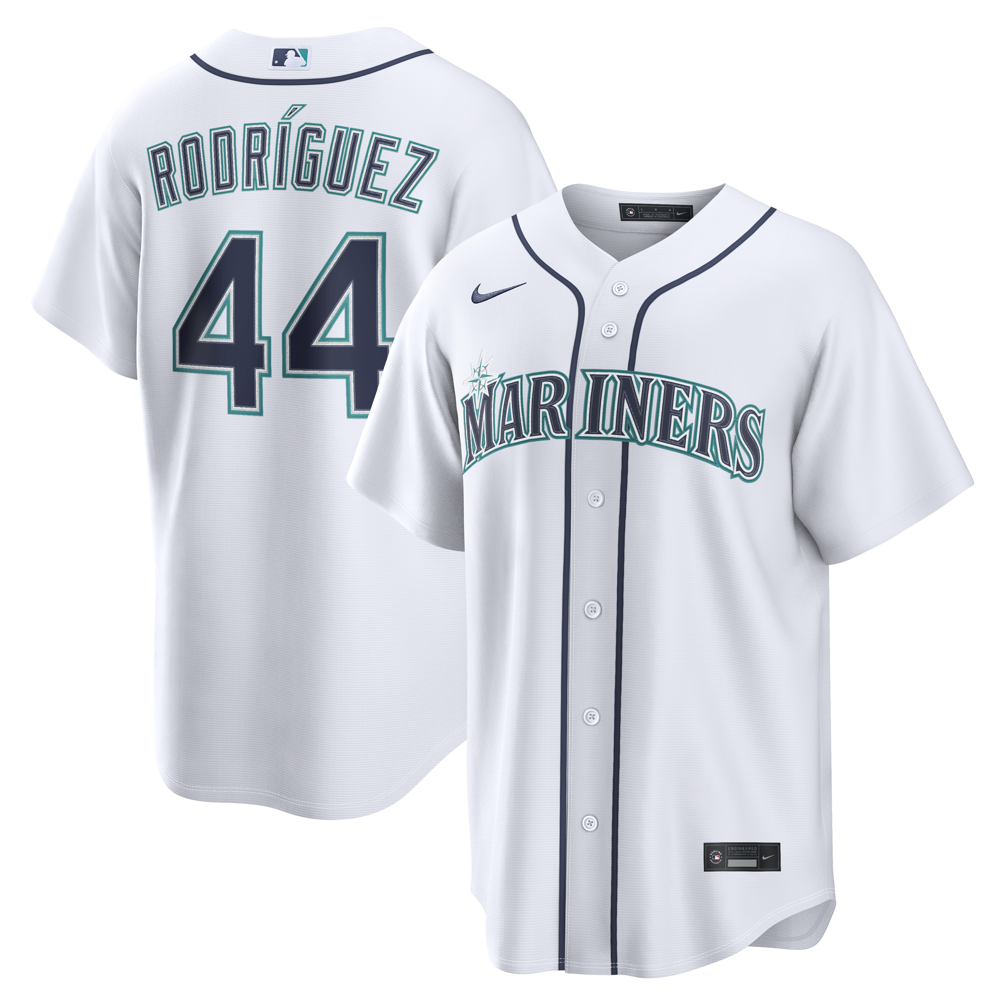 Julio Rodriguez Seattle Mariners Home Replica Jersey - White | Stitched Baseball Jersey TJS0915