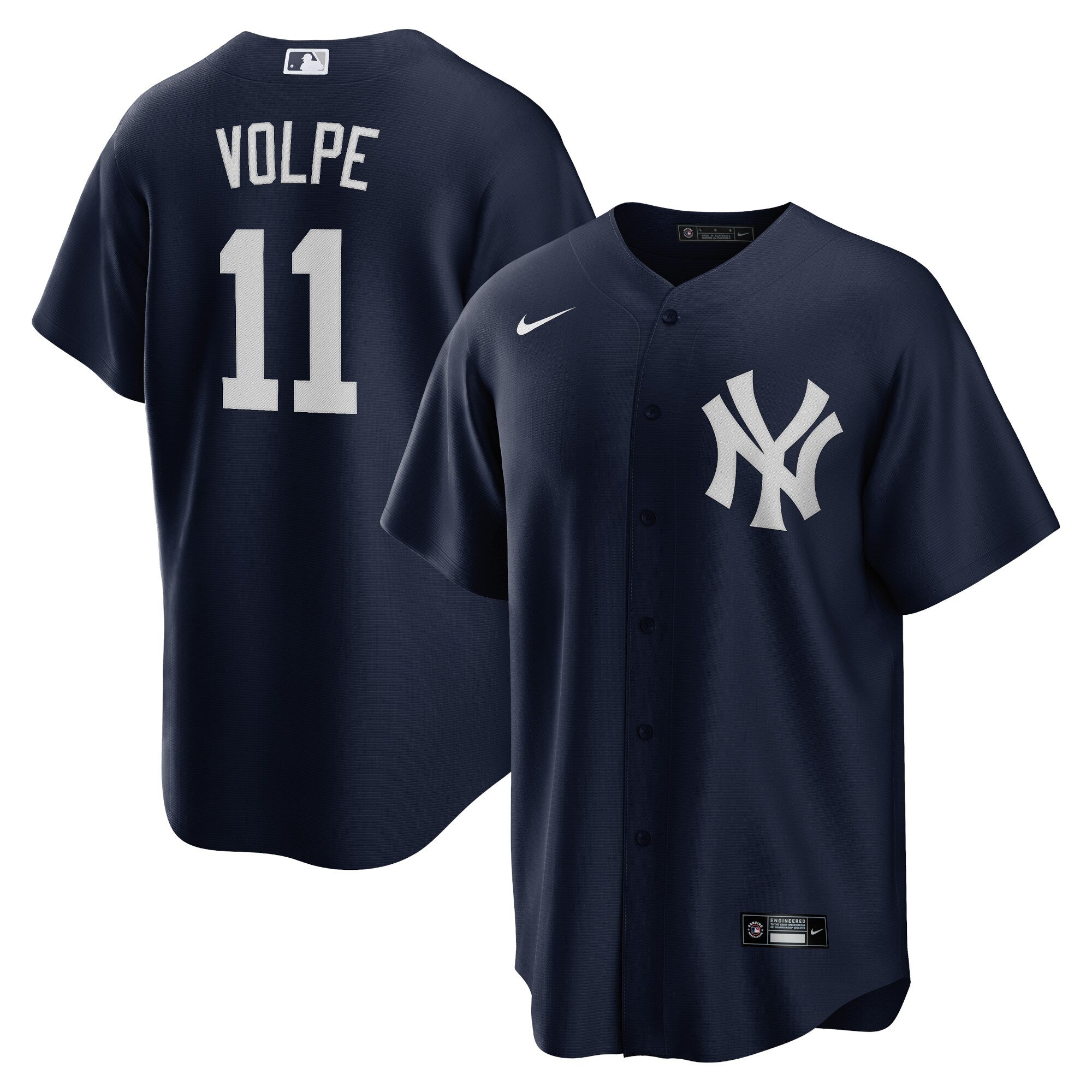 Anthony Volpe New York Yankees Big & Tall Alternate Replica Player Jersey - Navy | Stitched Baseball Jersey TJS0872
