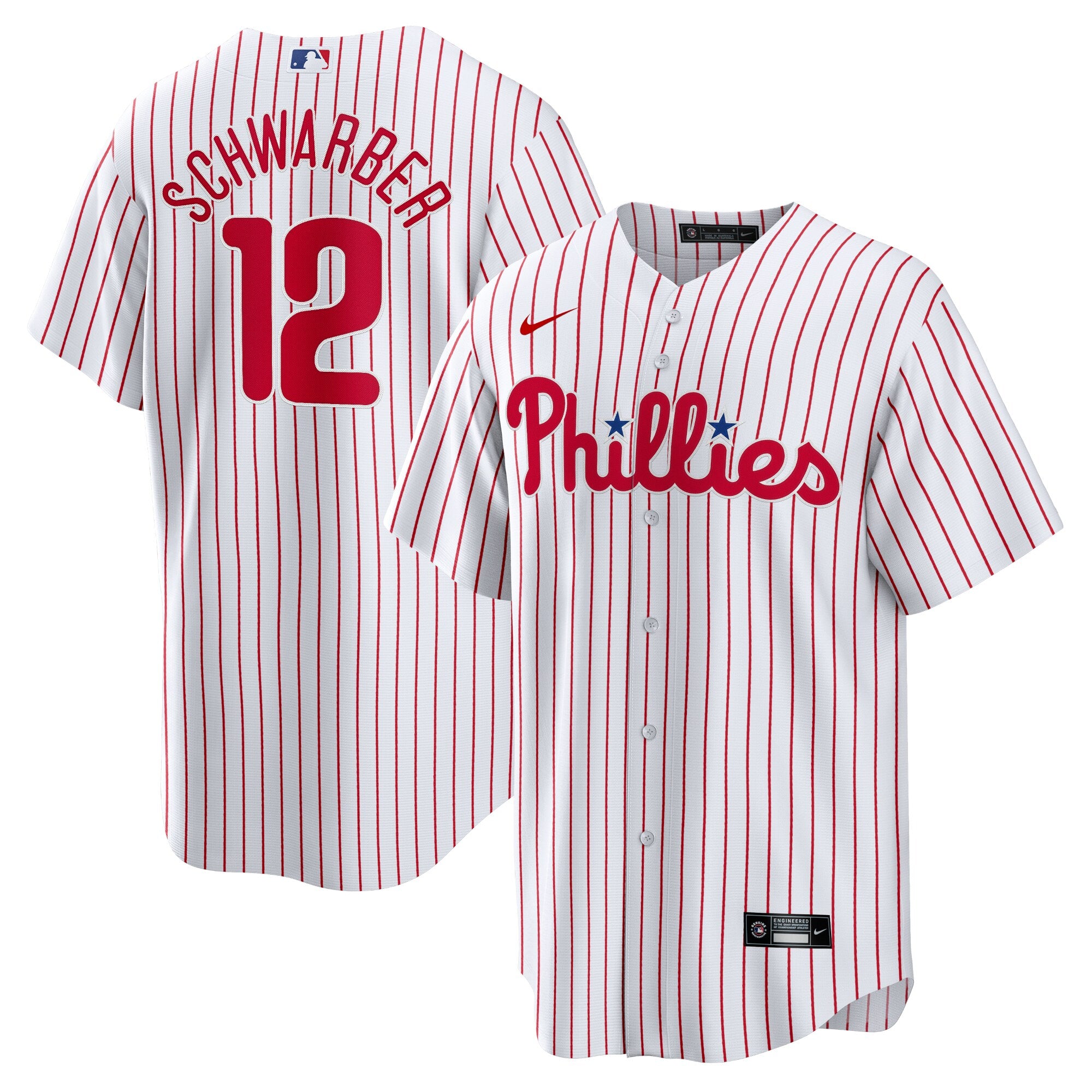 Kyle Schwarber Philadelphia Phillies Replica Player Jersey - White | Stitched Baseball Jersey TJS0818