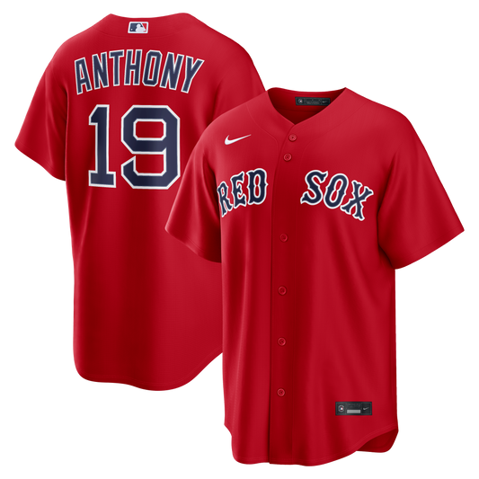 Roman Anthony Boston Red Sox Alternate Replica Jersey - Red | Stitched Baseball Jersey TJS0890