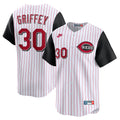 Ken Griffey Jr. Cincinnati Reds Cooperstown Collection Limited Jersey - White | Stitched Baseball Jersey TJS0639