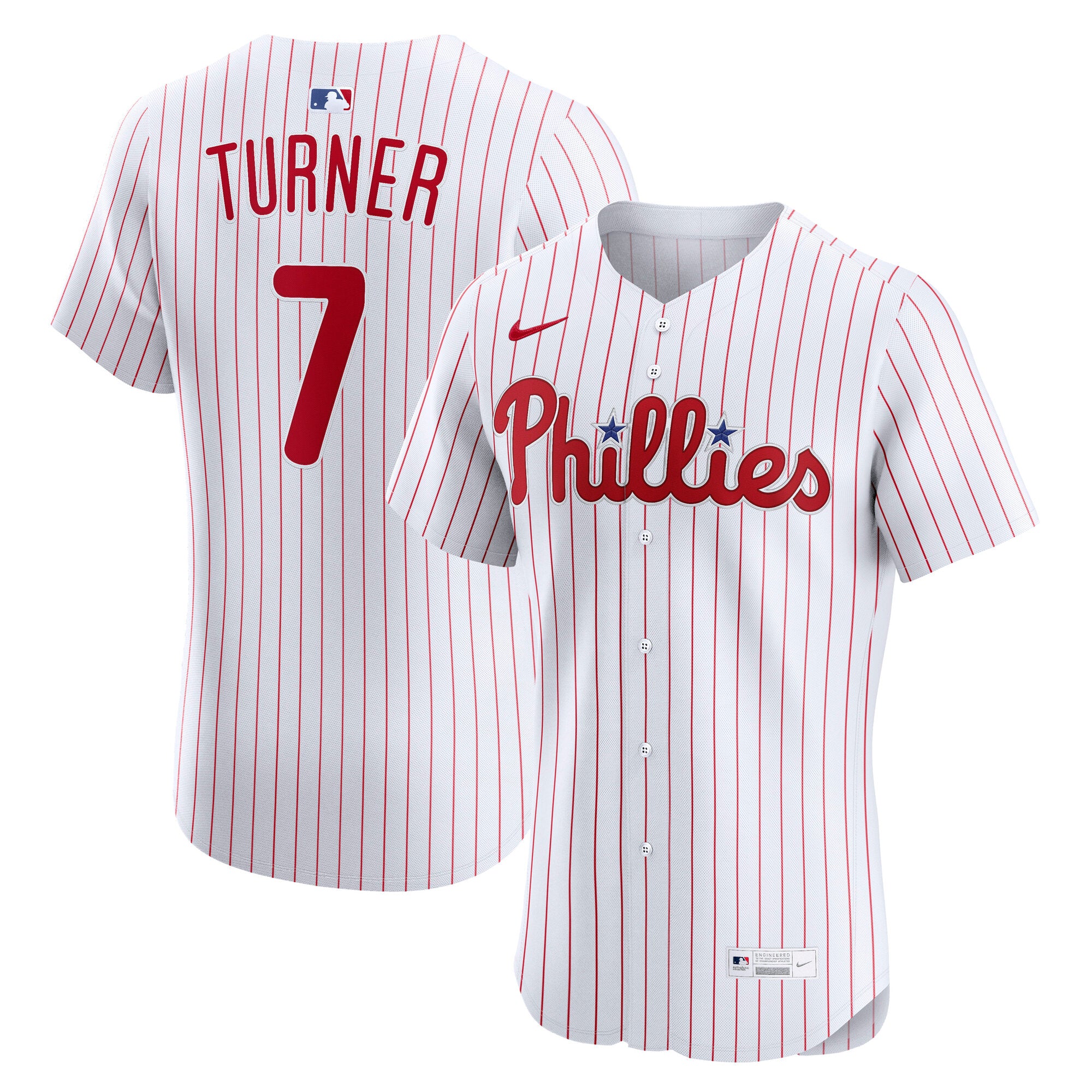Trea Turner Philadelphia Phillies Home Elite Jersey - White | Stitched Baseball Jersey TJS0624