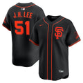 Jung Hoo Lee San Francisco Giants Alternate Limited Player Jersey - Black | Stitched Baseball Jersey TJS0691