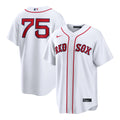 Carlos Narv�ez Boston Red Sox Home Replica Jersey - White | Stitched Baseball Jersey TJS0611