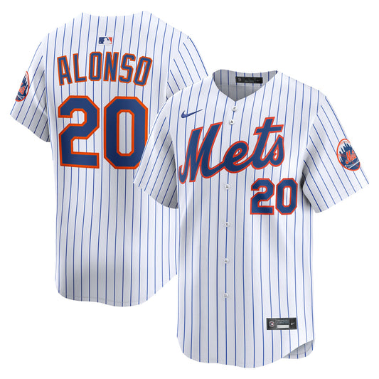 Pete Alonso New York Mets Home Limited Jersey - White | Stitched Baseball Jersey TJS0612