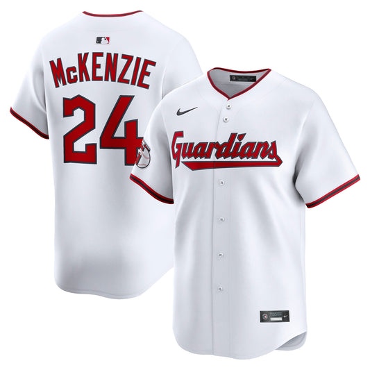 Triston McKenzie Cleveland Guardians Home Limited Player Jersey - White | Stitched Baseball Jersey TJS0658