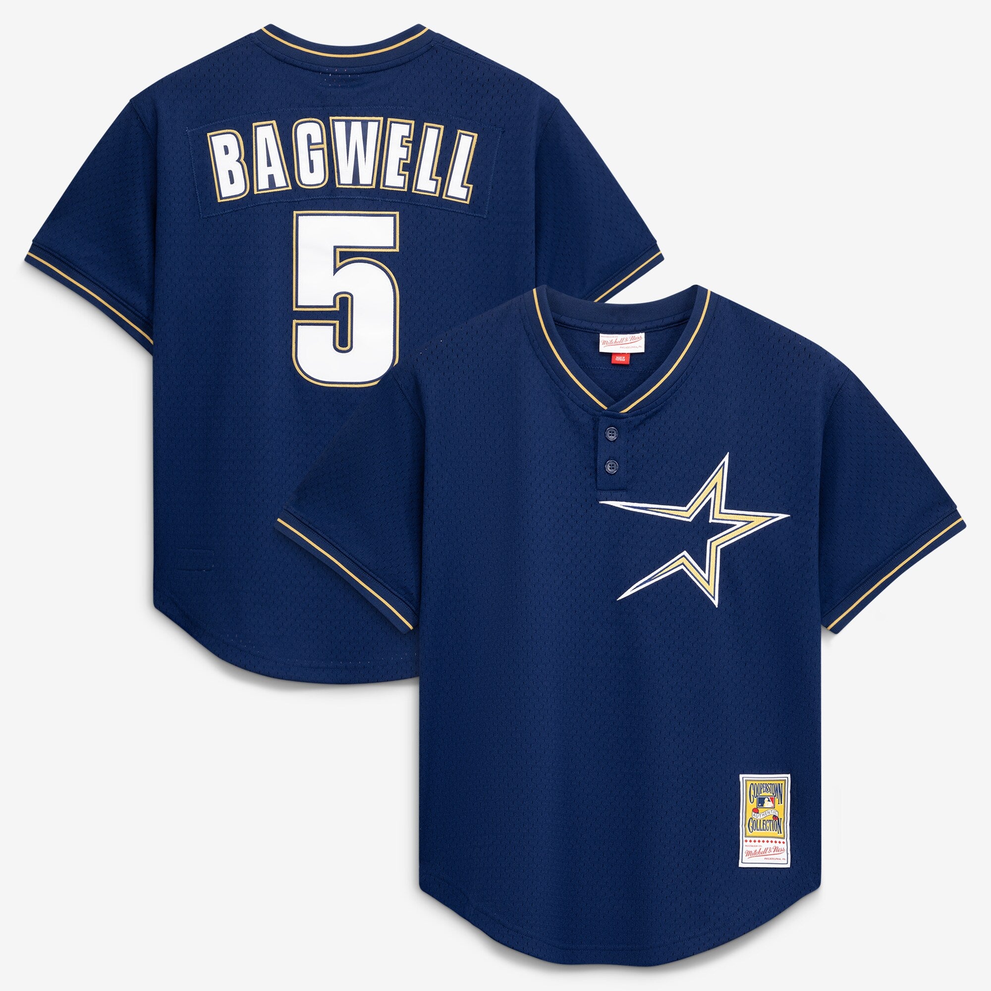 Jeff Bagwell Houston Astros M & N Batting Practice Jersey - Navy | Stitched Baseball Jersey TJS0686