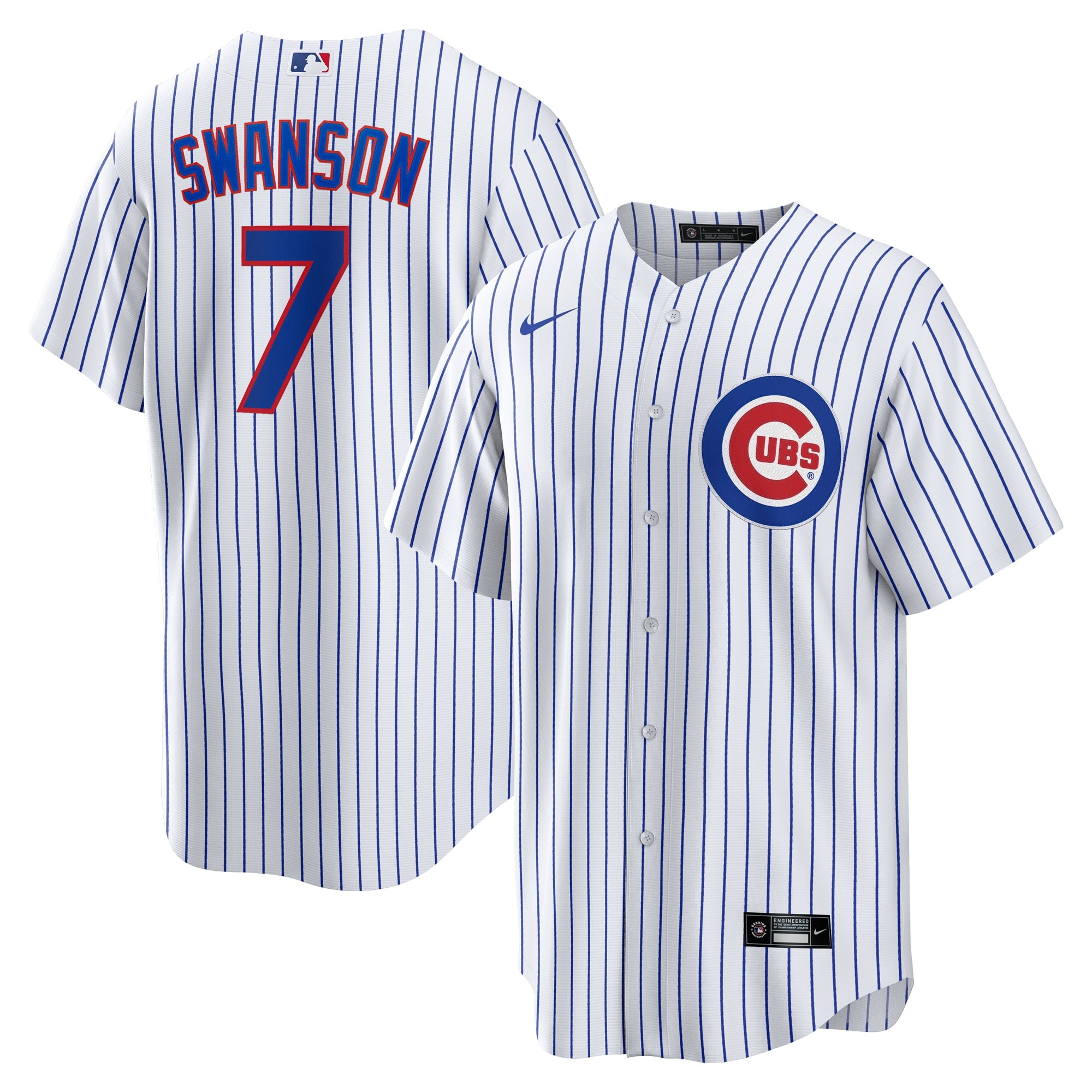 Dansby Swanson Chicago Cubs Replica Player Jersey - White | Stitched Baseball Jersey TJS0988