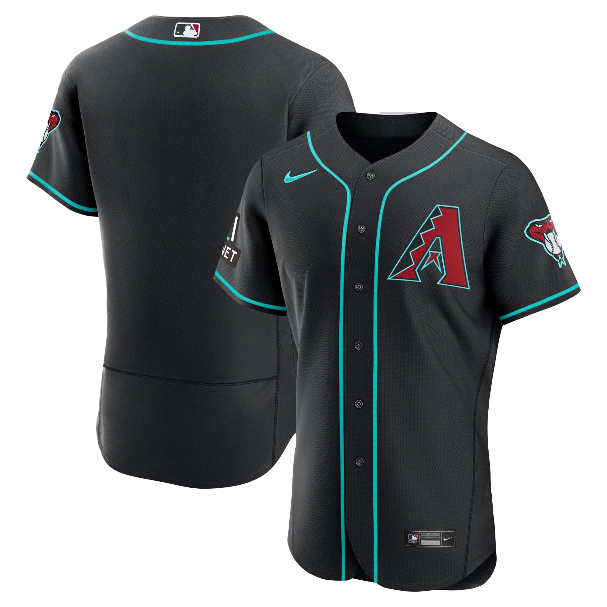 Arizona Diamondbacks Alternate Jersey - Black | Stitched Baseball Jersey TJS0666