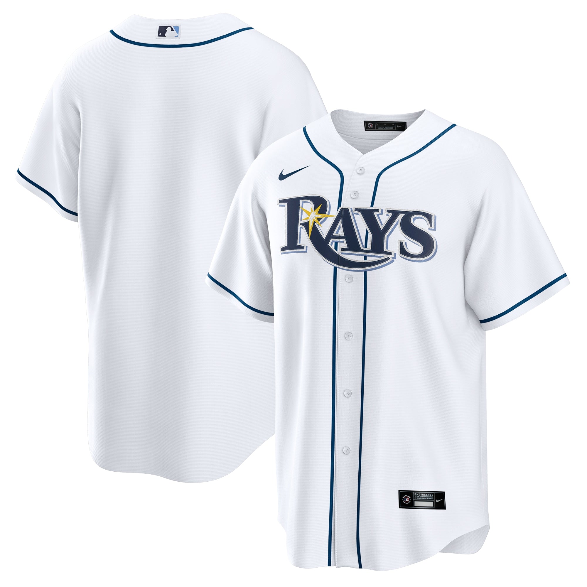 Tampa Bay Rays Home Replica Jersey - White | Stitched Baseball Jersey TJS0865
