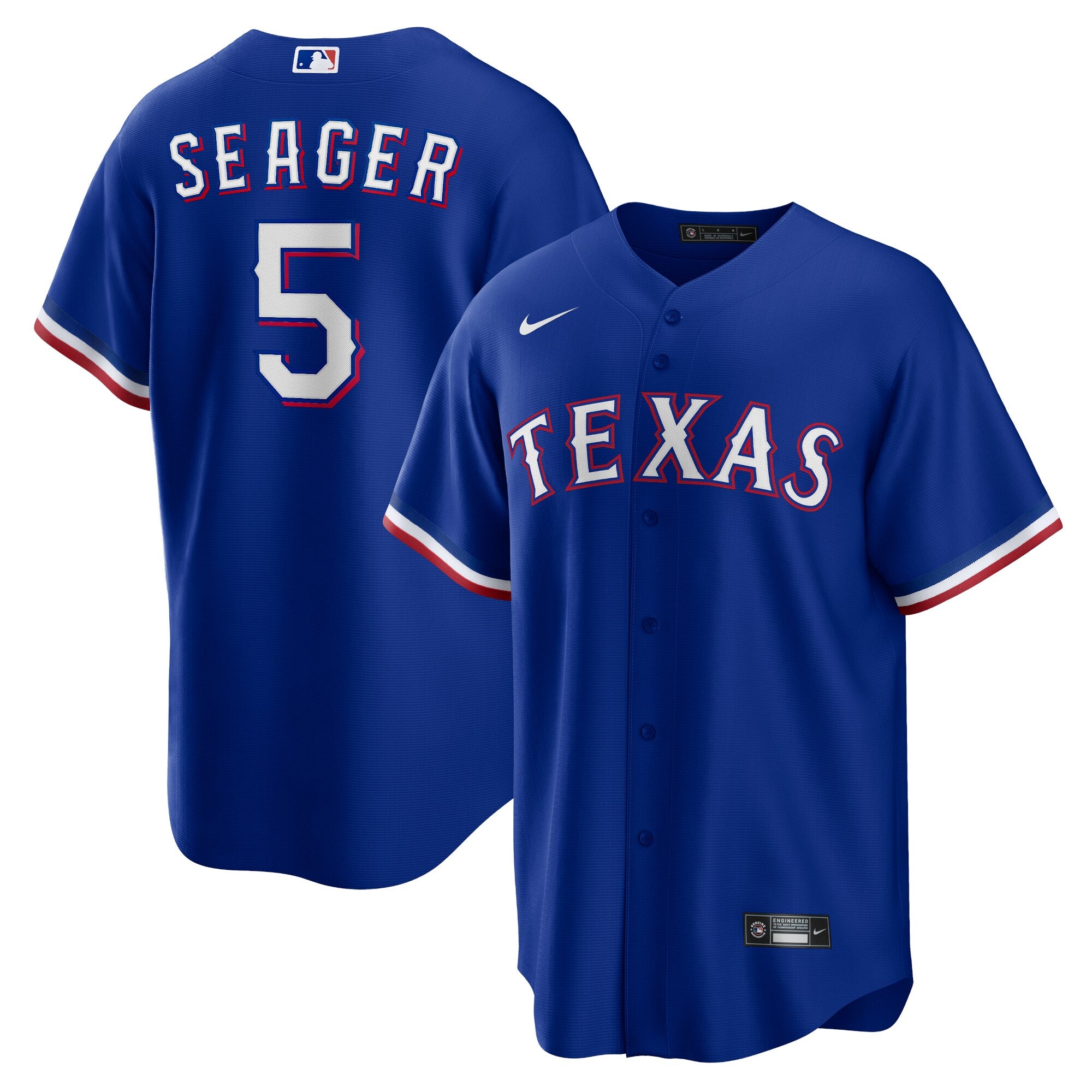 Corey Seager Texas Rangers Alternate 2 Replica Jersey - Royal | Stitched Baseball Jersey TJS0791