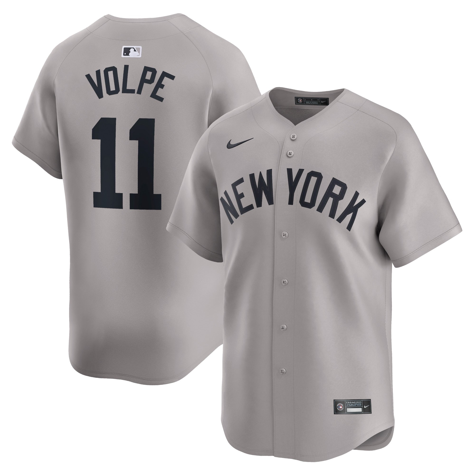 Anthony Volpe New York Yankees Away Limited Player Jersey - Gray | Stitched Baseball Jersey TJS0655