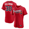 Drake Baldwin Atlanta Braves Awards Jersey - Red | Stitched Baseball Jersey TJS0670