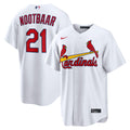 Lars Nootbaar St. Louis Cardinals Home Replica Jersey - White | Stitched Baseball Jersey TJS0653