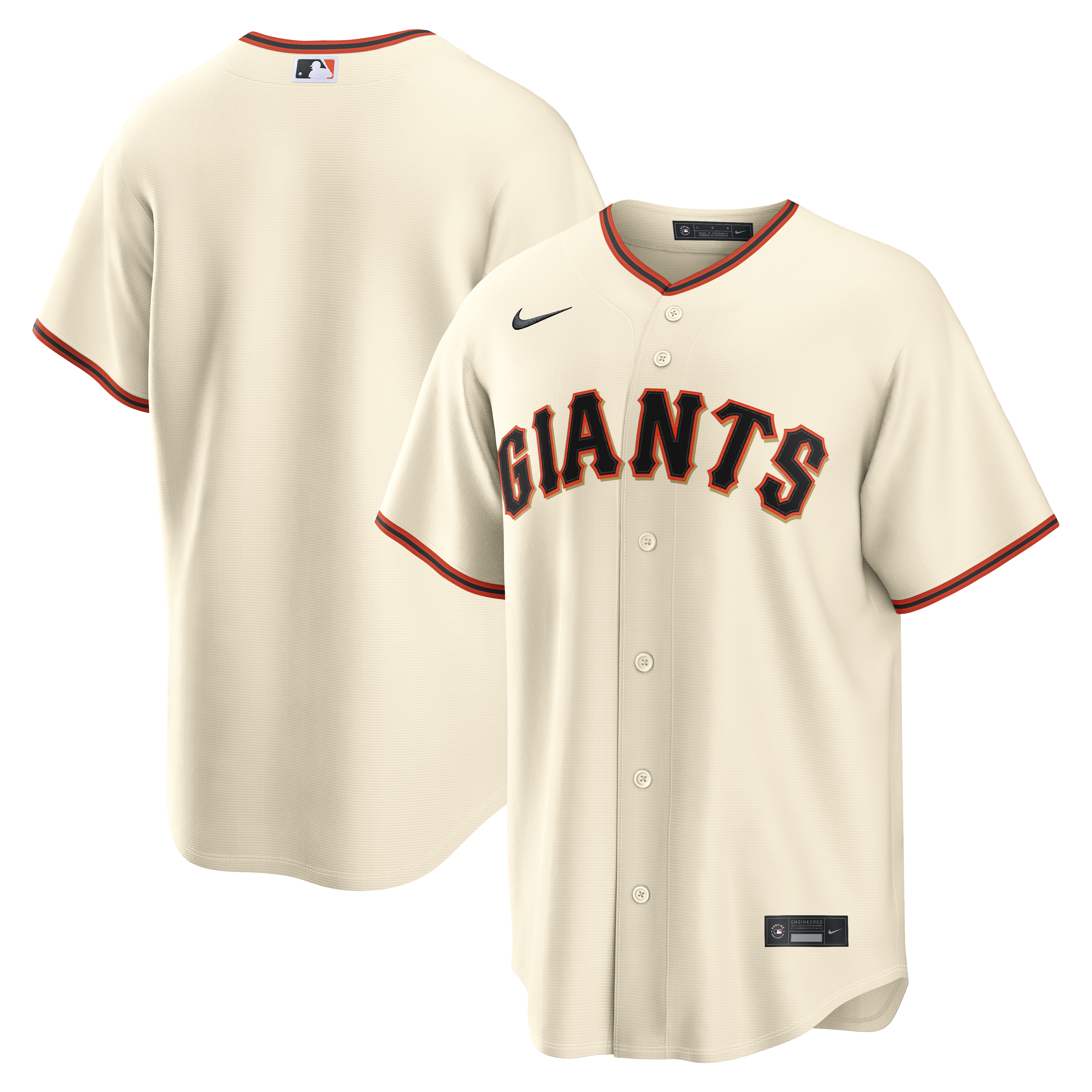 San Francisco Giants Home Replica Jersey - Cream | Stitched Baseball Jersey TJS0741