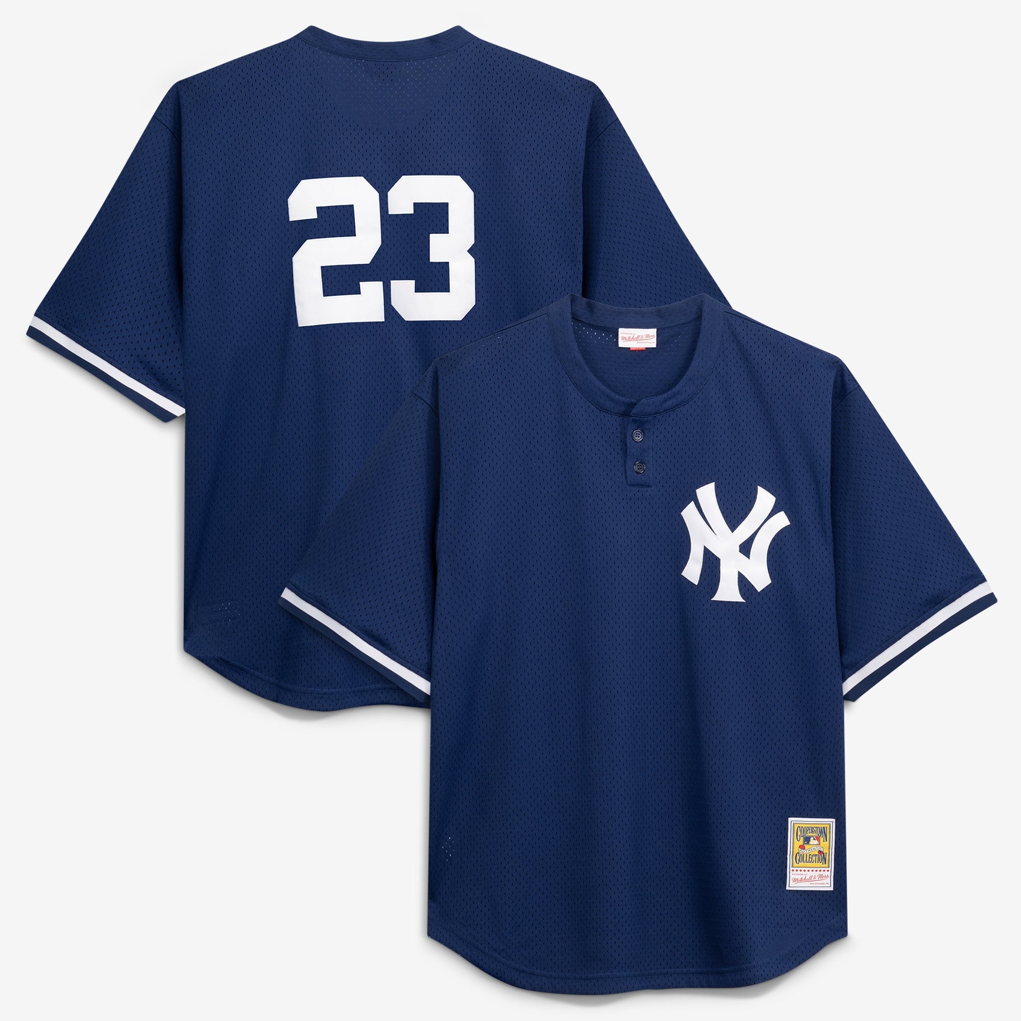 Don Mattingly New York Yankees M & N Cooperstown Collection Big & Tall Mesh Batting Practice Jersey - Navy | Stitched Baseball Jersey TJS0657