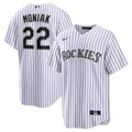 Mickey Moniak Colorado Rockies Home Replica Jersey - White | Stitched Baseball Jersey TJS0748