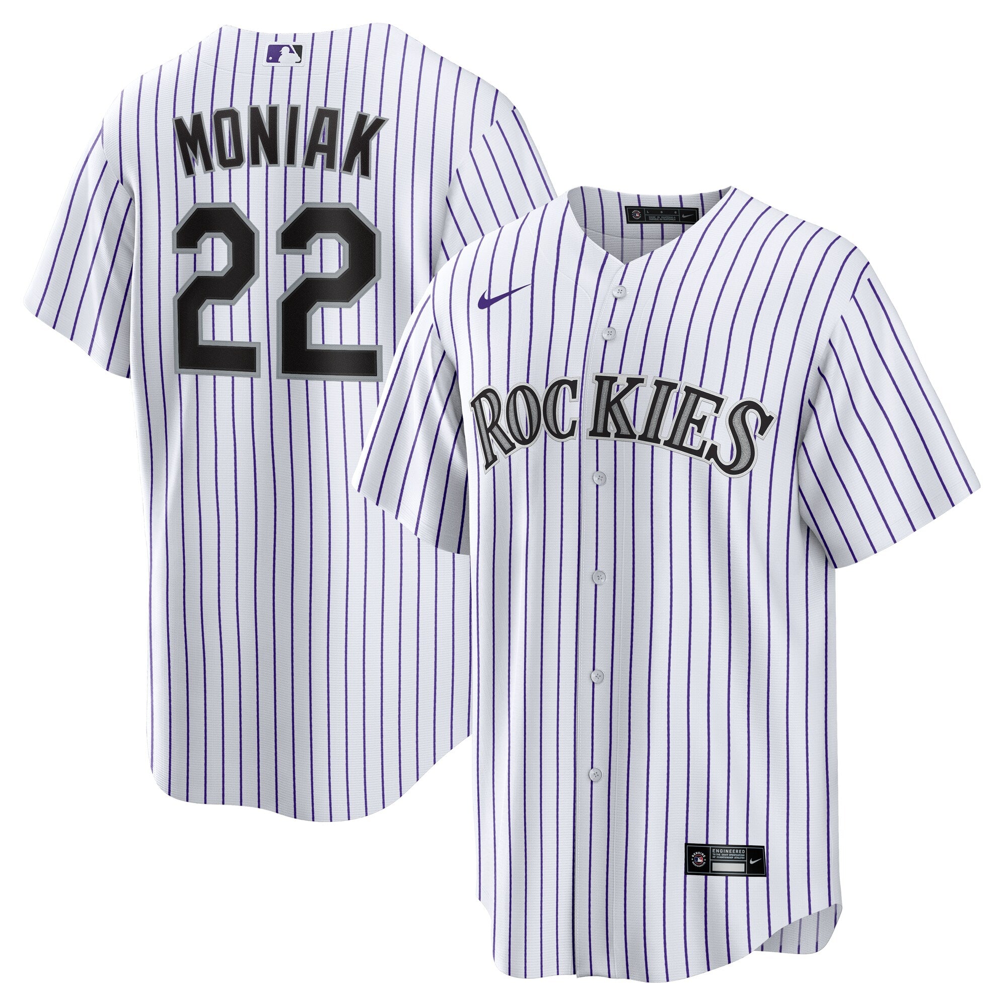 Mickey Moniak Colorado Rockies Home Replica Jersey - White | Stitched Baseball Jersey TJS0748
