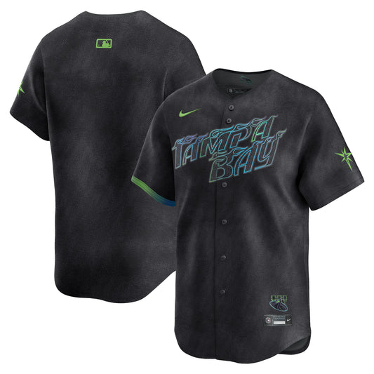 Tampa Bay Rays City Connect Limited Jersey - Black | Stitched Baseball Jersey TJS0671