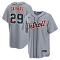 Tarik Skubal Detroit Tigers Road Replica Jersey - Gray | Stitched Baseball Jersey TJS0642