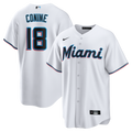 Griffin Conine Miami Marlins Home Replica Jersey - White | Stitched Baseball Jersey TJS0713