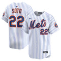 Juan Soto New York Mets Home Limited Jersey - White | Stitched Baseball Jersey TJS0767