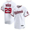 James Wood Washington Nationals Home Limited Jersey - White | Stitched Baseball Jersey TJS0944