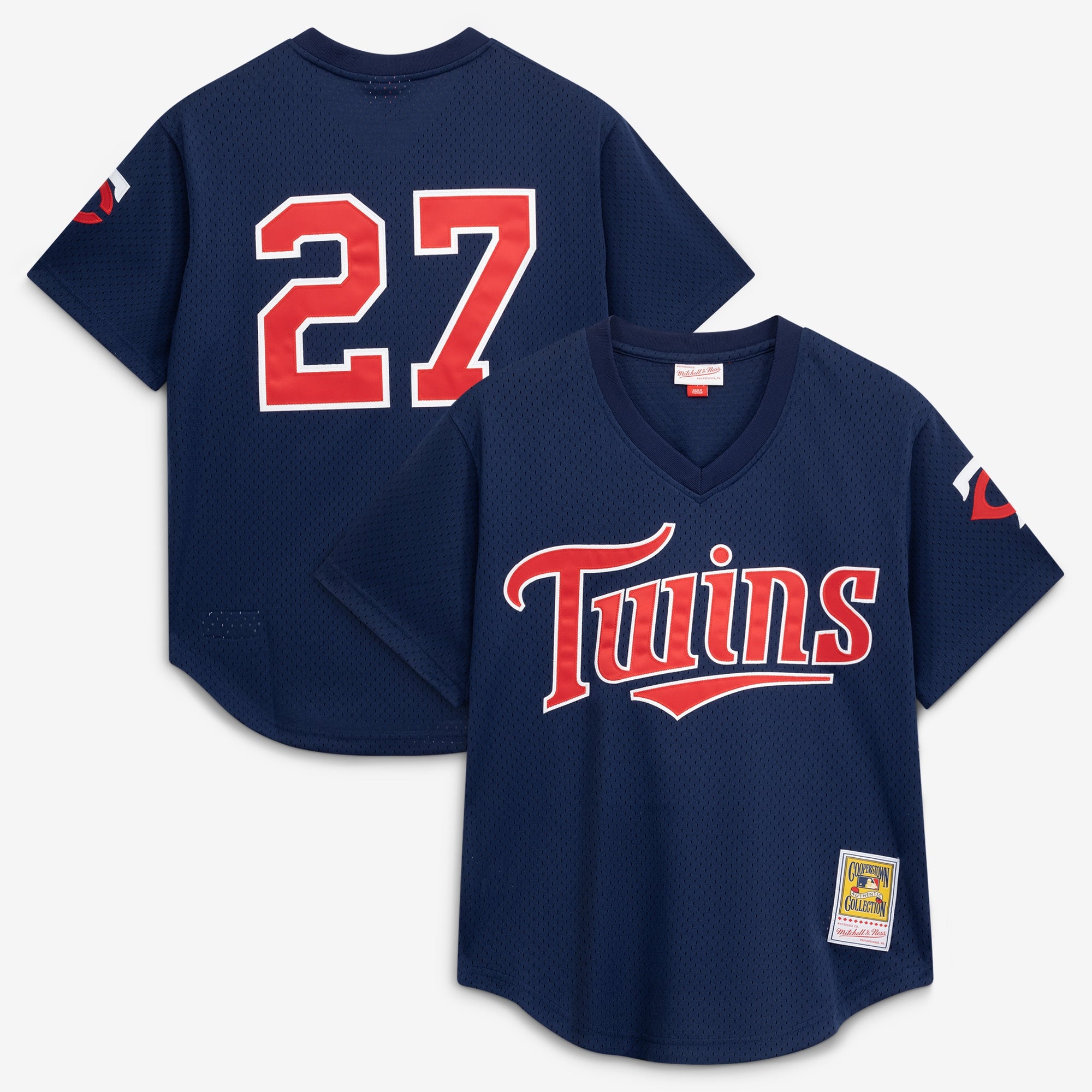 David Ortiz Minnesota Twins M & N 2002 Cooperstown Collection Mesh Batting Practice Jersey - Navy | Stitched Baseball Jersey TJS0614