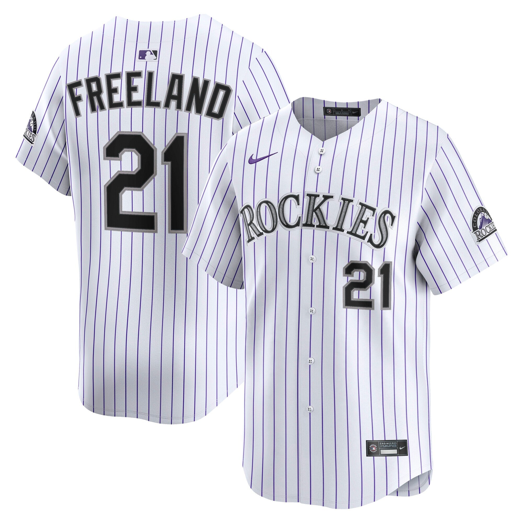 Kyle Freeland Colorado Rockies Home Limited Player Jersey - White | Stitched Baseball Jersey TJS0734