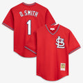 Ozzie Smith St. Louis Cardinals M & N Batting Practice Jersey - Scarlet | Stitched Baseball Jersey TJS0697